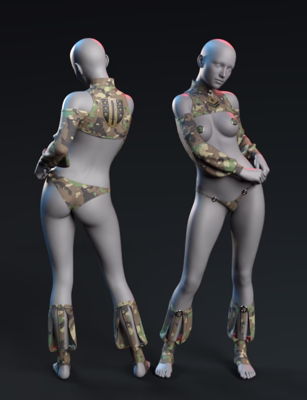 dForce Exotic Costume for G8M, G8F, and G9 - Image 6