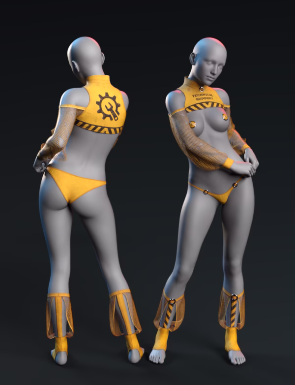 dForce Exotic Costume for G8M, G8F, and G9 - Image 4